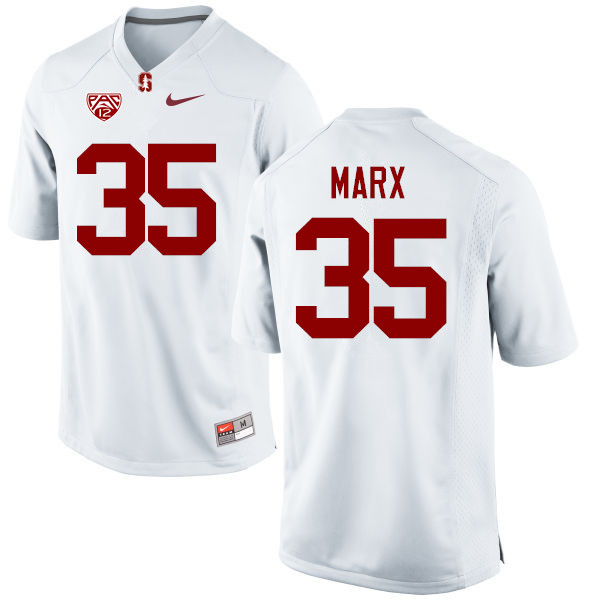 Men Stanford Cardinal #35 Daniel Marx College Football Jerseys Sale-White